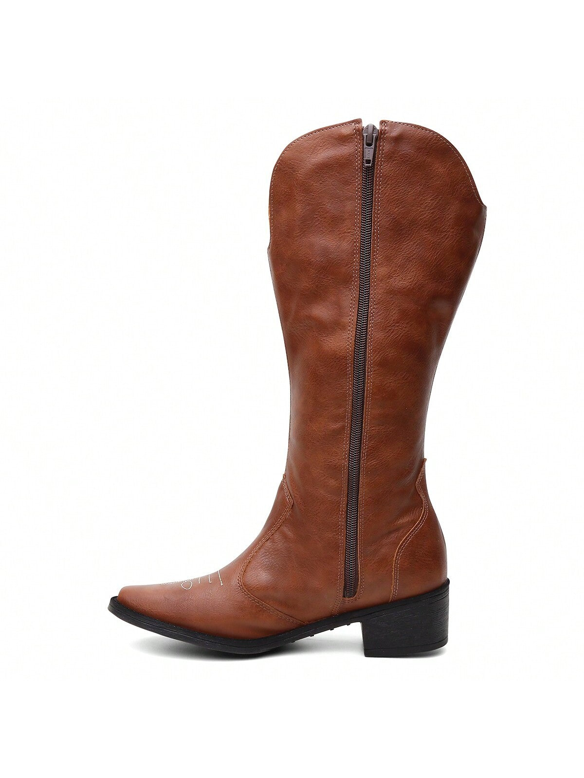 Kit Bota Feminina Western Texana Bordado Cano Alto + Bolsa Transversal Chic