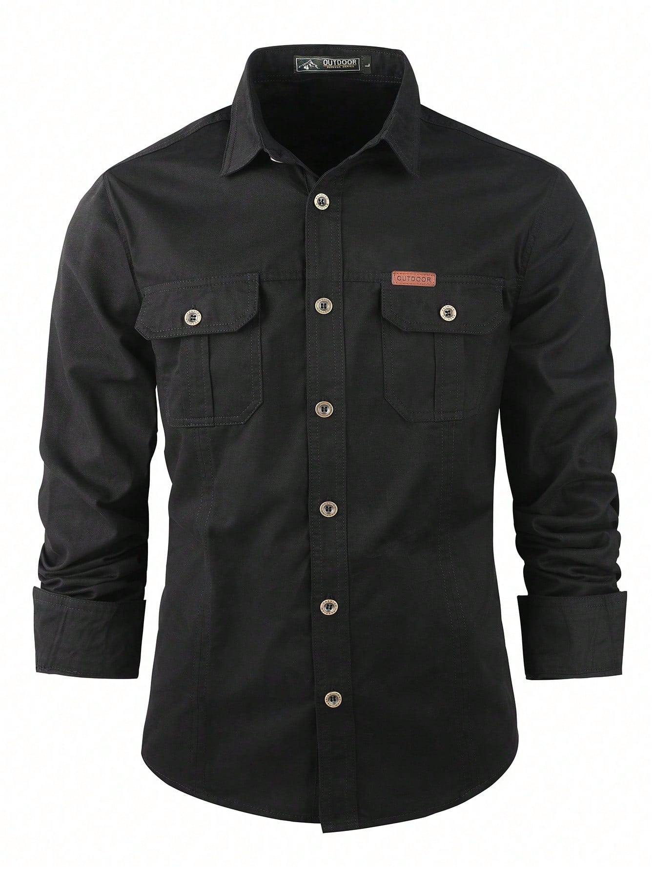 Camisa cargo casual masculina de algodão, camisas de manga larga para acampar y cazar, camisa de combate militar, camisas para senderismo, pesca, ropa de caza