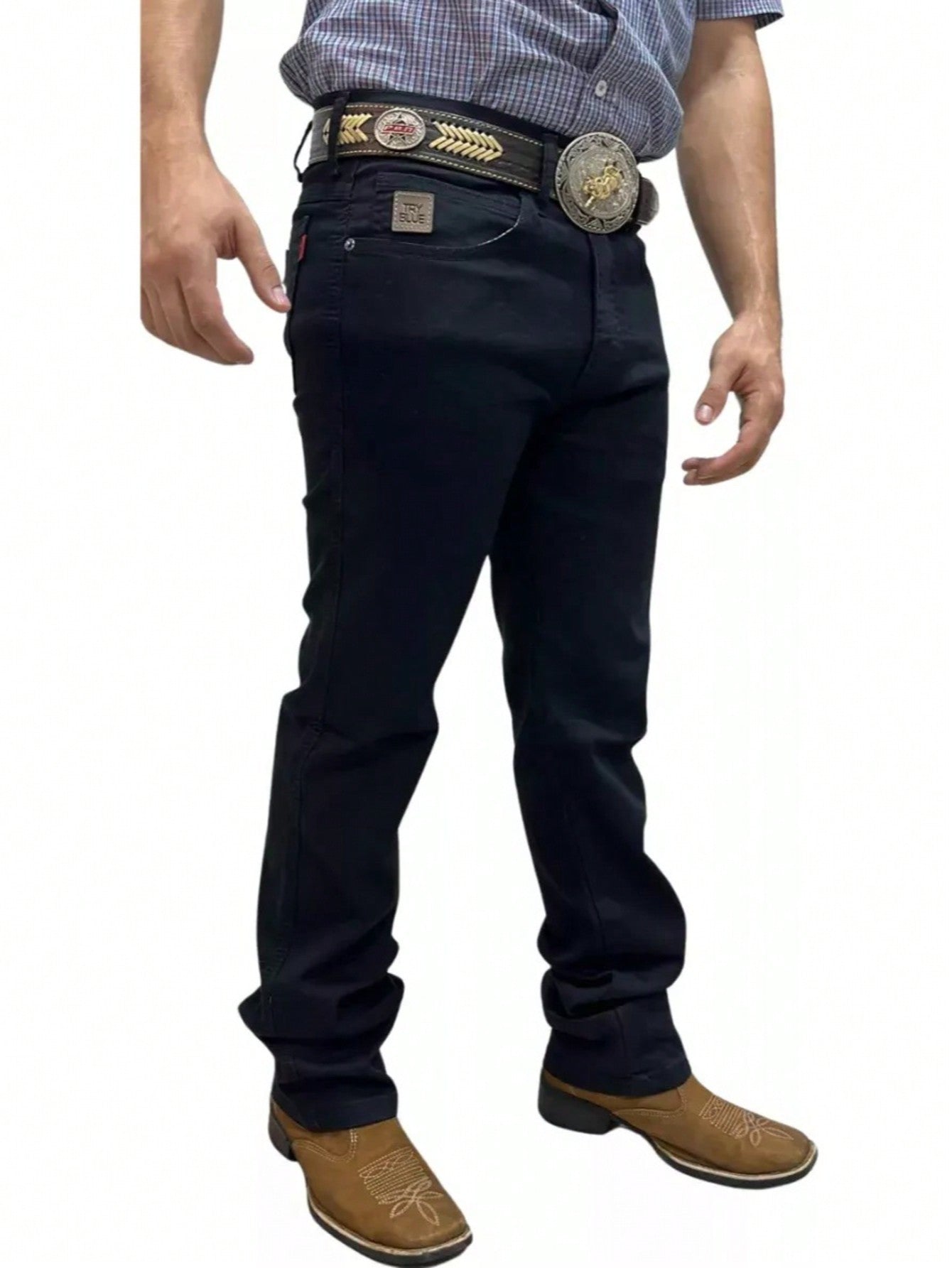 Calça Masculina Jeans Country Linha Premium Com Elastano