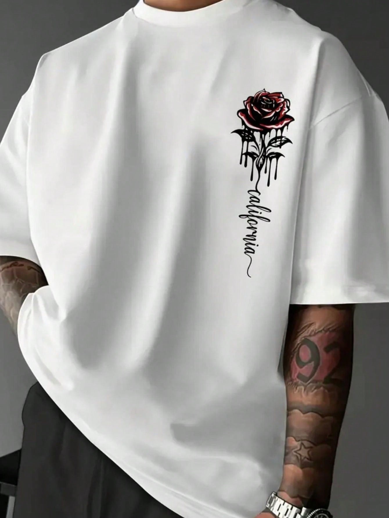 Camisa rosa california lançamento estampada 100% algodão