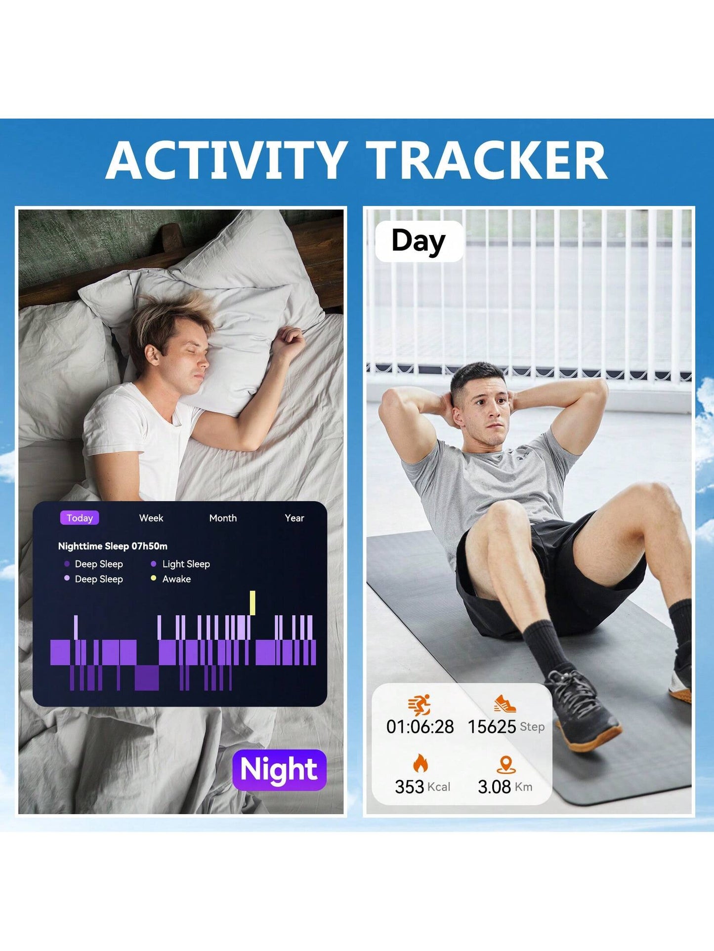 EIGIIS 1 Peça Smartwatch Multifuncional, Relógio Inteligente de Tela Cheia de 1,96 Polegadas para Homens, Capacidade de Bateria Maior de 360mAh, Mais de 80 Modos Esportivos, Fazer Chamadas, Lembrete de Mensagens de Terceiros, Lembrete de Sedentarismo, Com