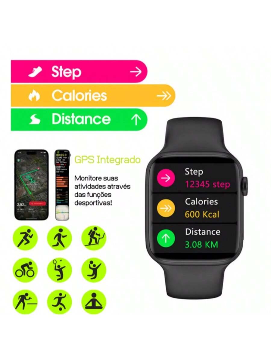 Relógio Smartwatch W29 Pro Series 9 Lançamento 2024 Original