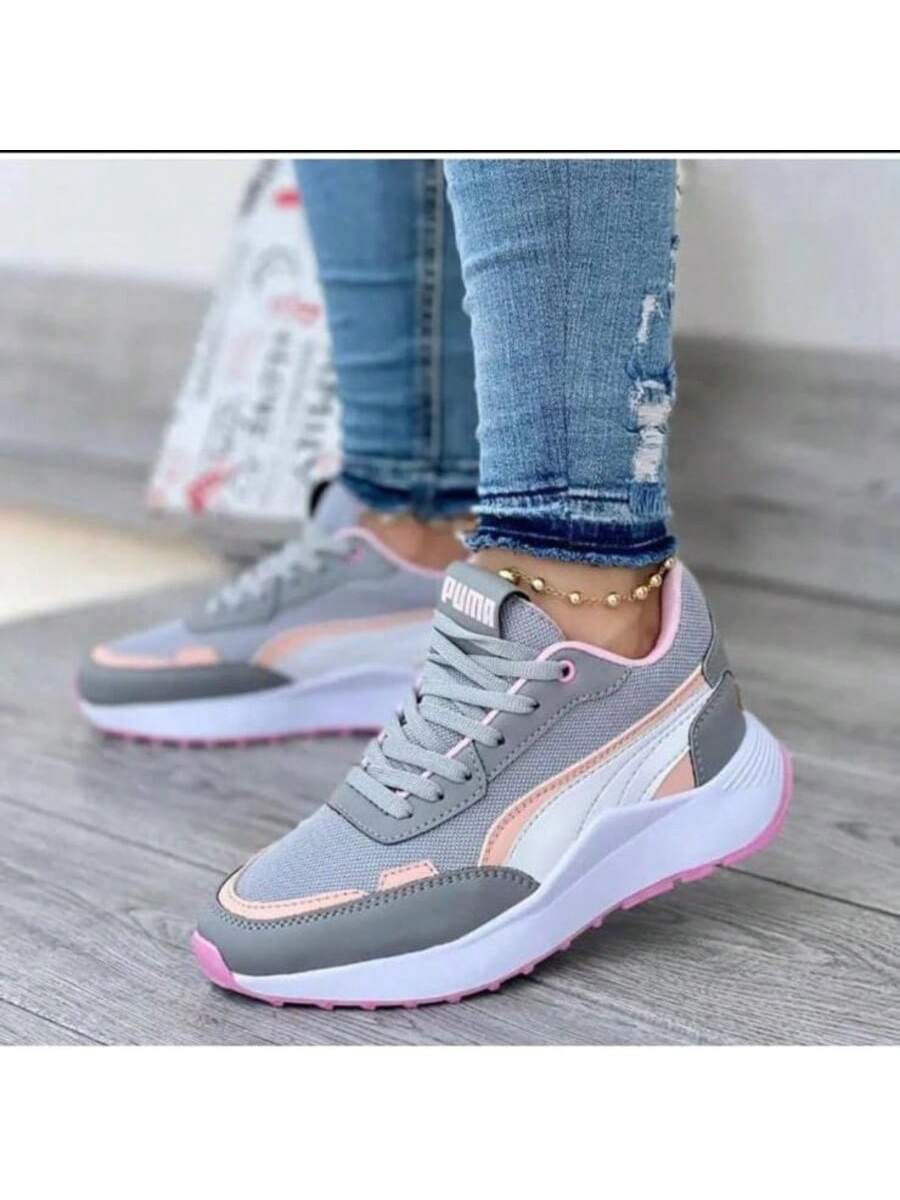 Tênis Esportivo Casual Feminino Estilo Blogueirinha Diversas Cores Modinha Leve Confortável - Envio Imediato
