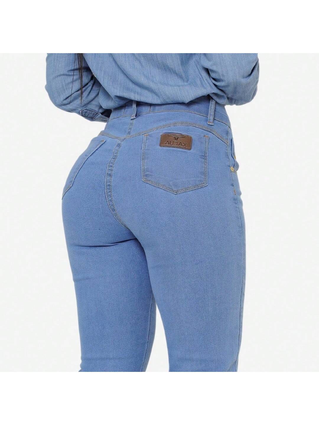 KIT 2 Calças Country de Rodeio Feminina Cintura Alta Com Lycra Elastano Empina Bumbum