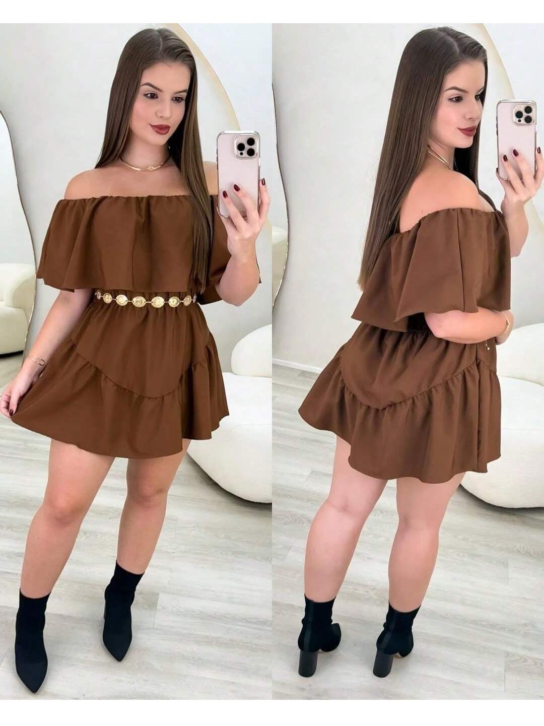 VESTIDO MACAQUINHO FEMININO DUNA CIGANINHA