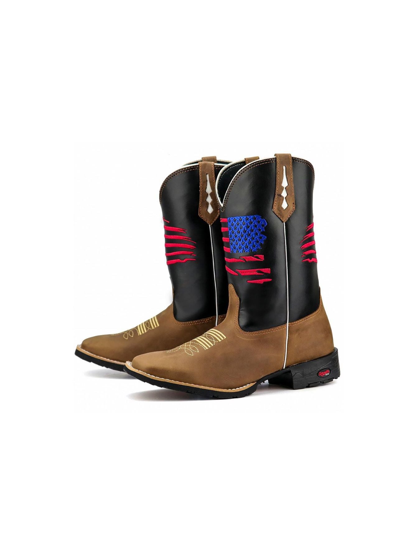 Bota Masculina Texana Cano longo Bordado Usa