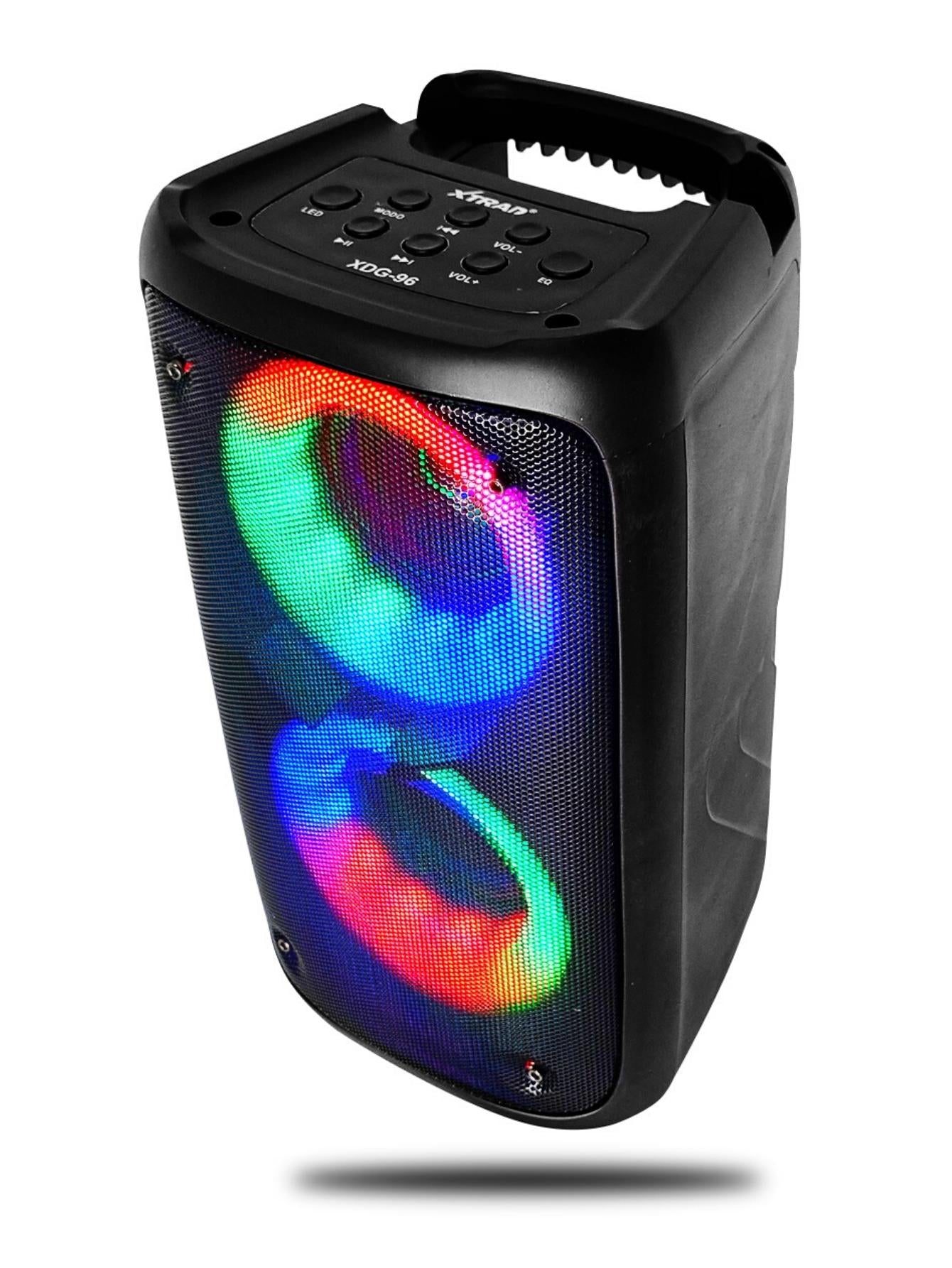 Caixa de som Potente Multimídia com LED RGB Subwoofer TWS Estéreo sem fio