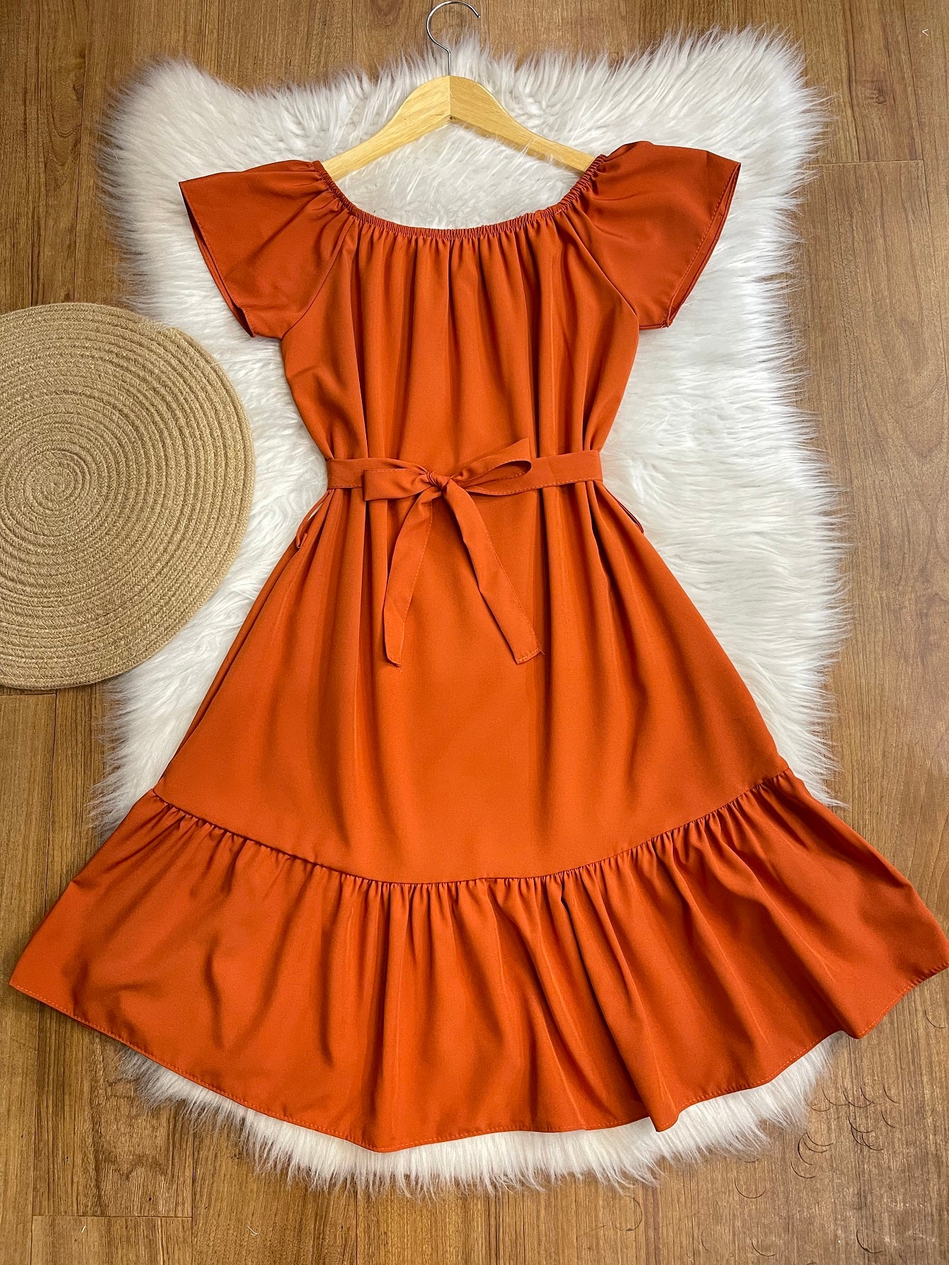 vestido ciganinha liso moda feminina