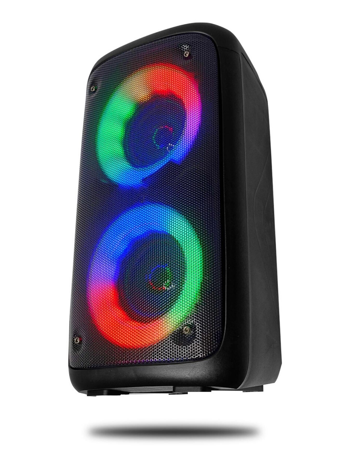 Caixa de som Potente Multimídia com LED RGB Subwoofer TWS Estéreo sem fio