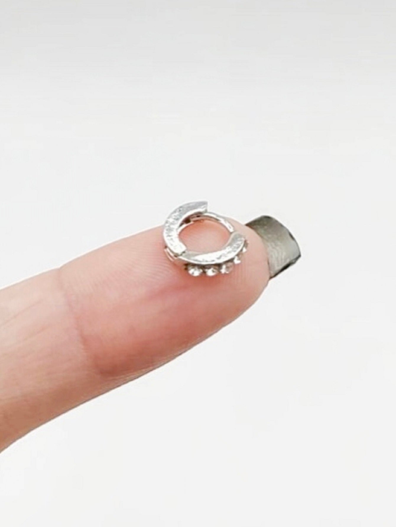 Brinco MINI Argola De Cartilagem de zirconia - par (1pai)