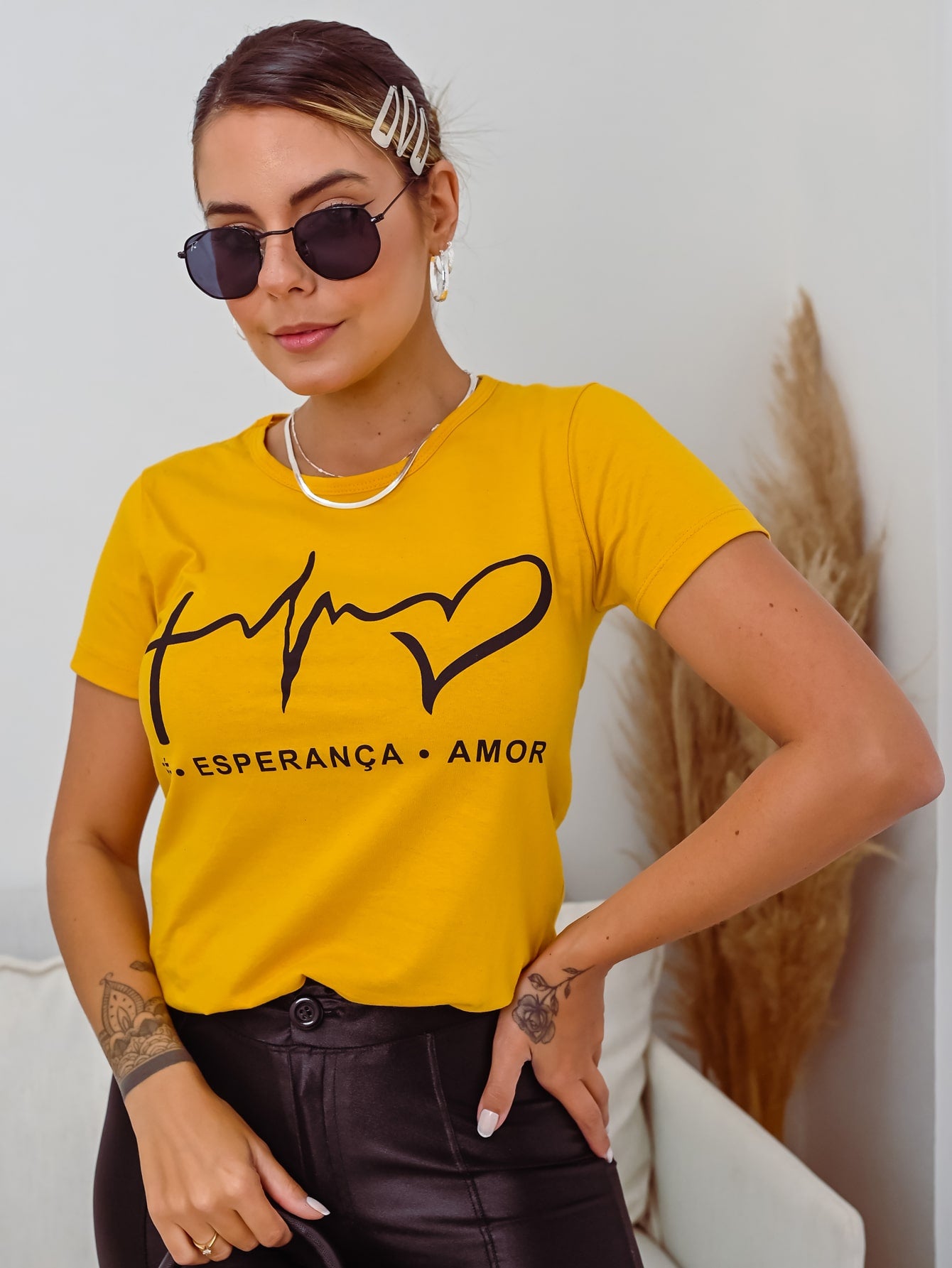 Blusa Feminina T-Shirt Camiseta Manga Curta Malha 100% Algodão Premium (1)