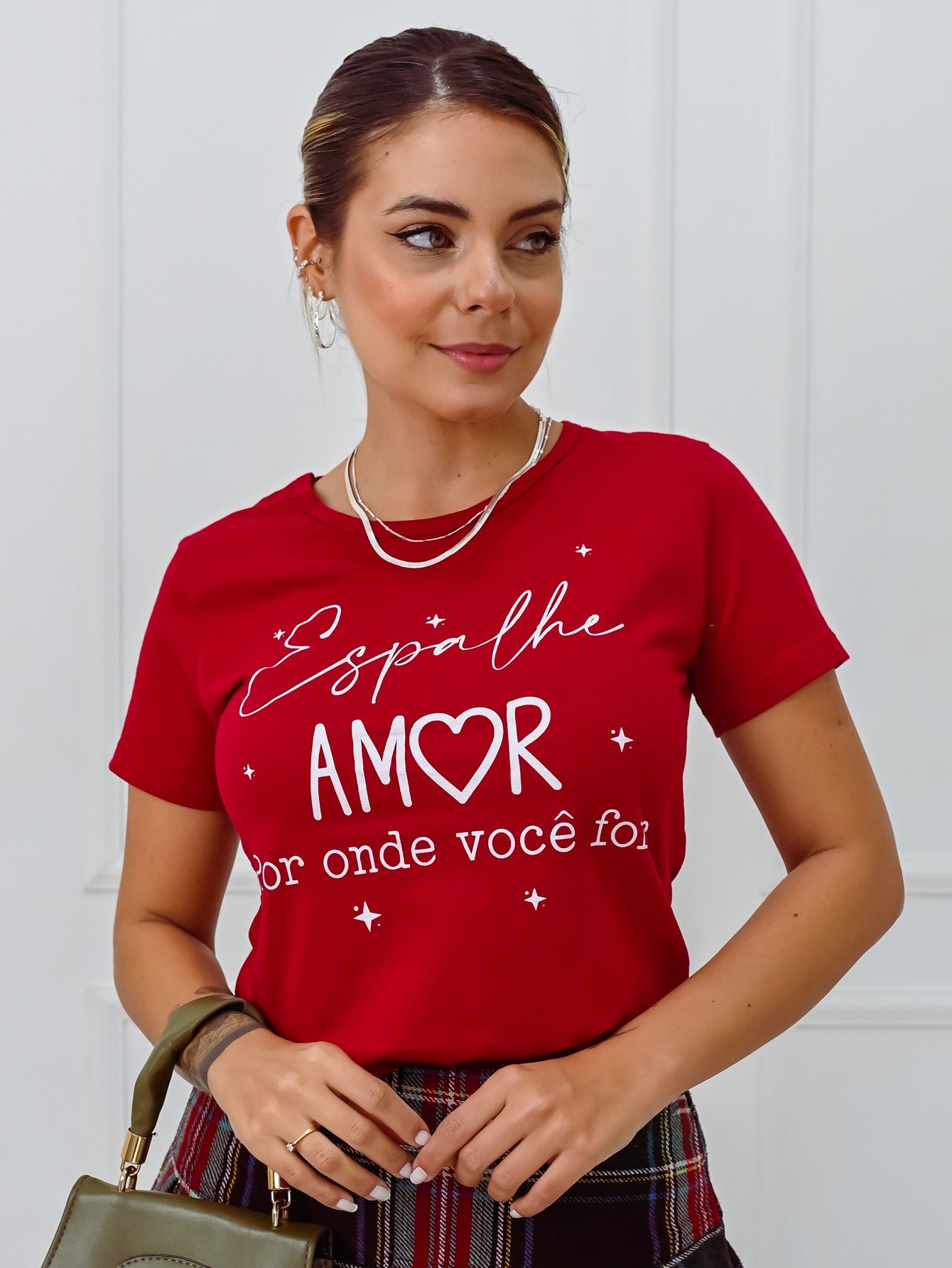Blusa Feminina T-Shirt Camiseta Manga Curta Malha 100% Algodão Premium (1)