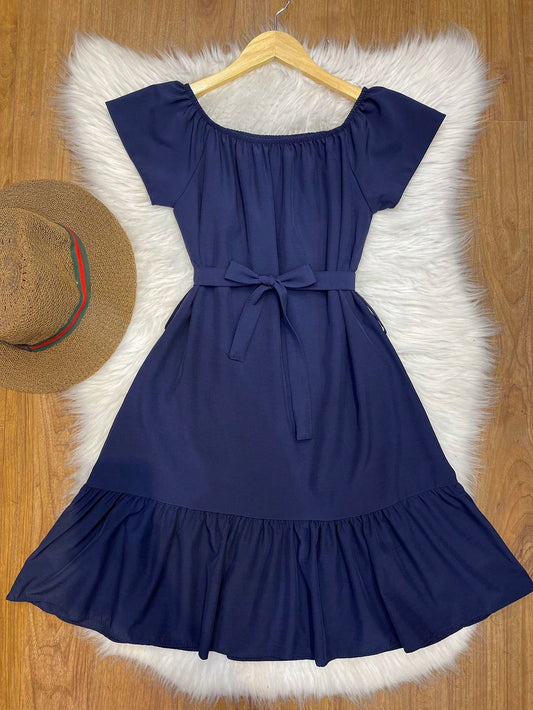 vestido ciganinha liso moda feminina