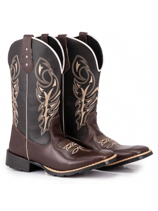 Bota Botina Texana Masculina Country Bico Quadrado Delegada