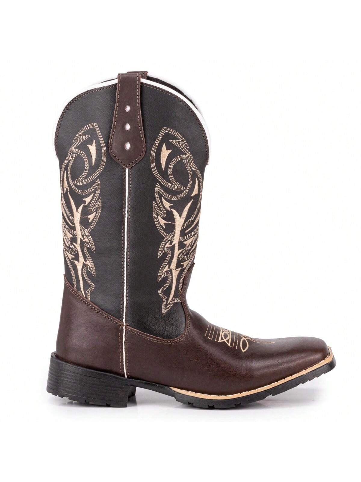 Bota Botina Texana Masculina Country Bico Quadrado Delegada