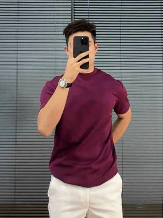 *"Clássico'' Camiseta Manga Curta Lisa 100% Algodão Básica P-G3