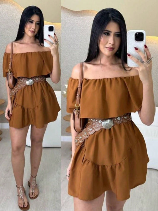 VESTIDO MACAQUINHO FEMININO DUNA CIGANINHA