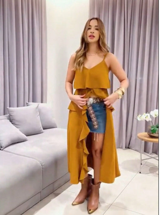 Tunica Bata Feminina  Moda BOHO  Elegante Estilo Vestido  assimetrico en DunaSimplesCasualelegante